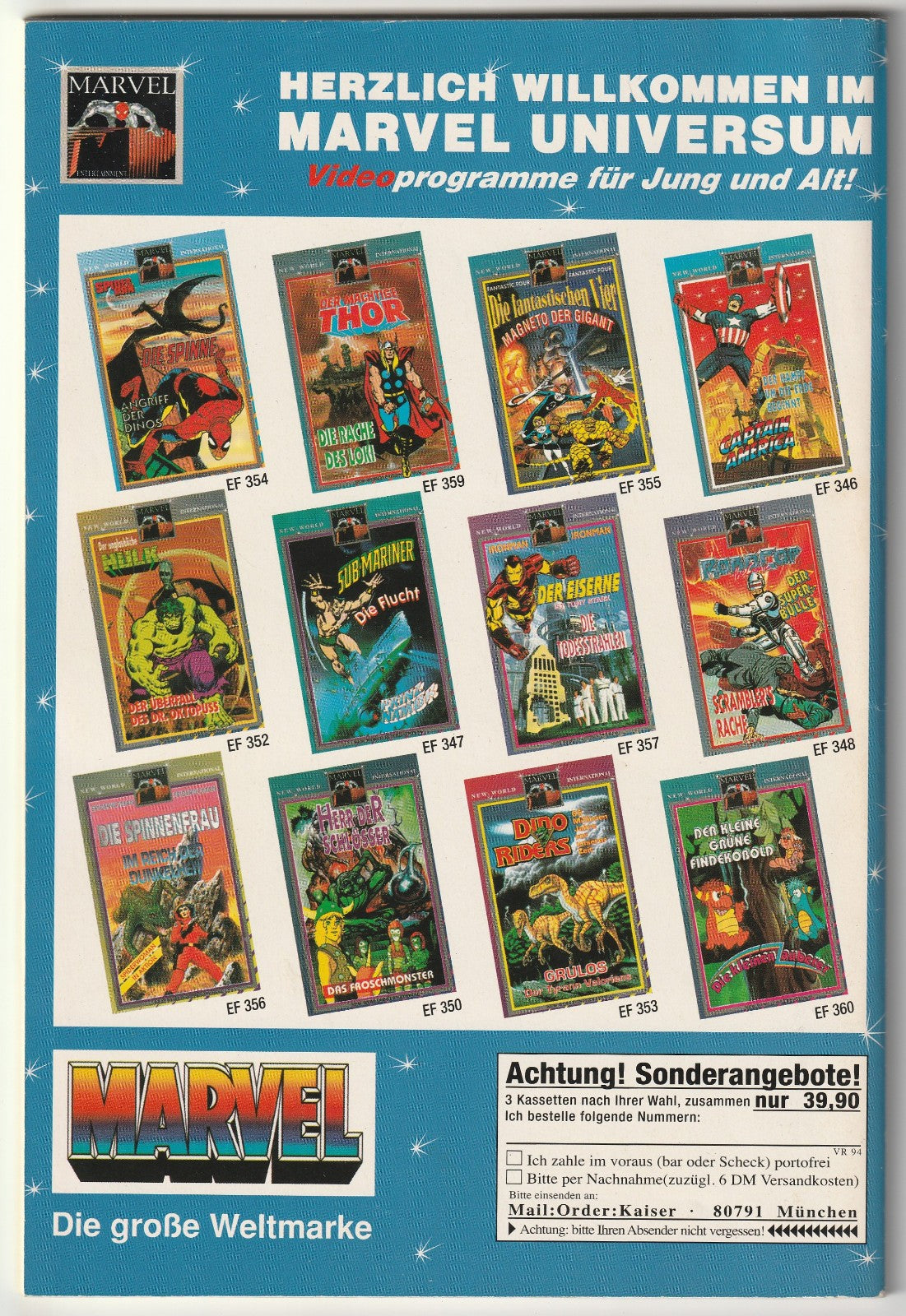 ✪ DIE SPINNE COMIC-SUPERBAND #29, Condor/Marvel Comics 1997 COMICHEFT TOP Z1