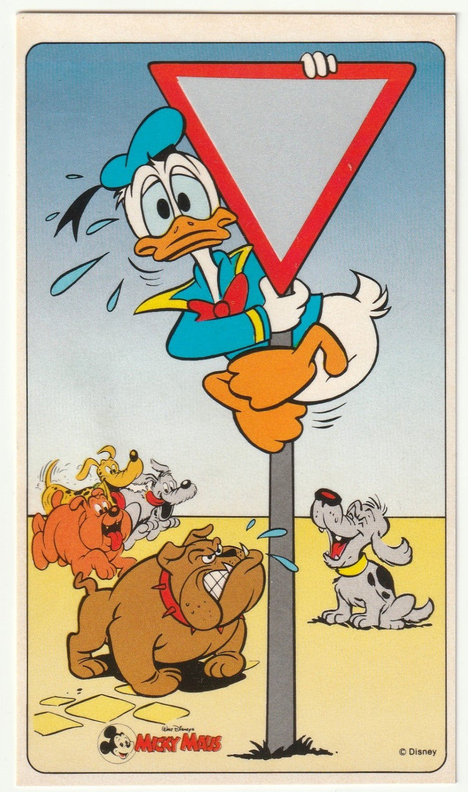 ✪ MICKY MAUS BEILAGE #?/? Donald Duck Sticker COMIC-BEILAGE NEUW