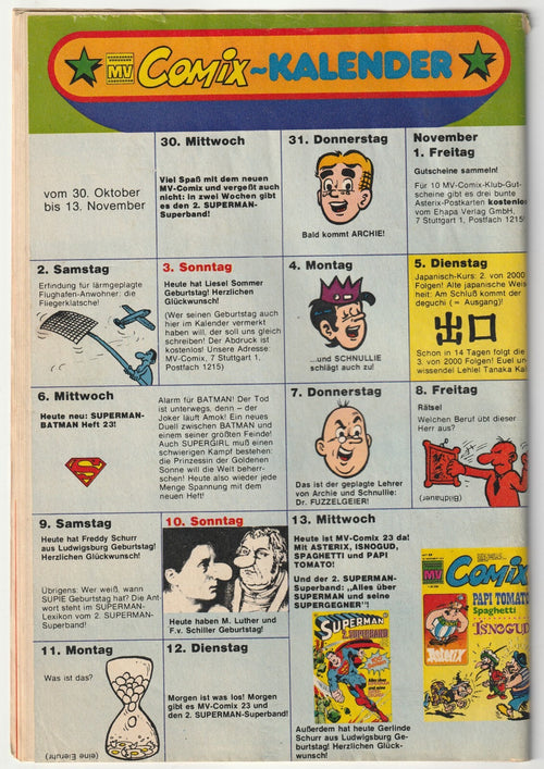 ✪  MICKYVISION #22/1974 Asterix, Ehapa Verlag/Walt Disney COMICHEFT Z2-