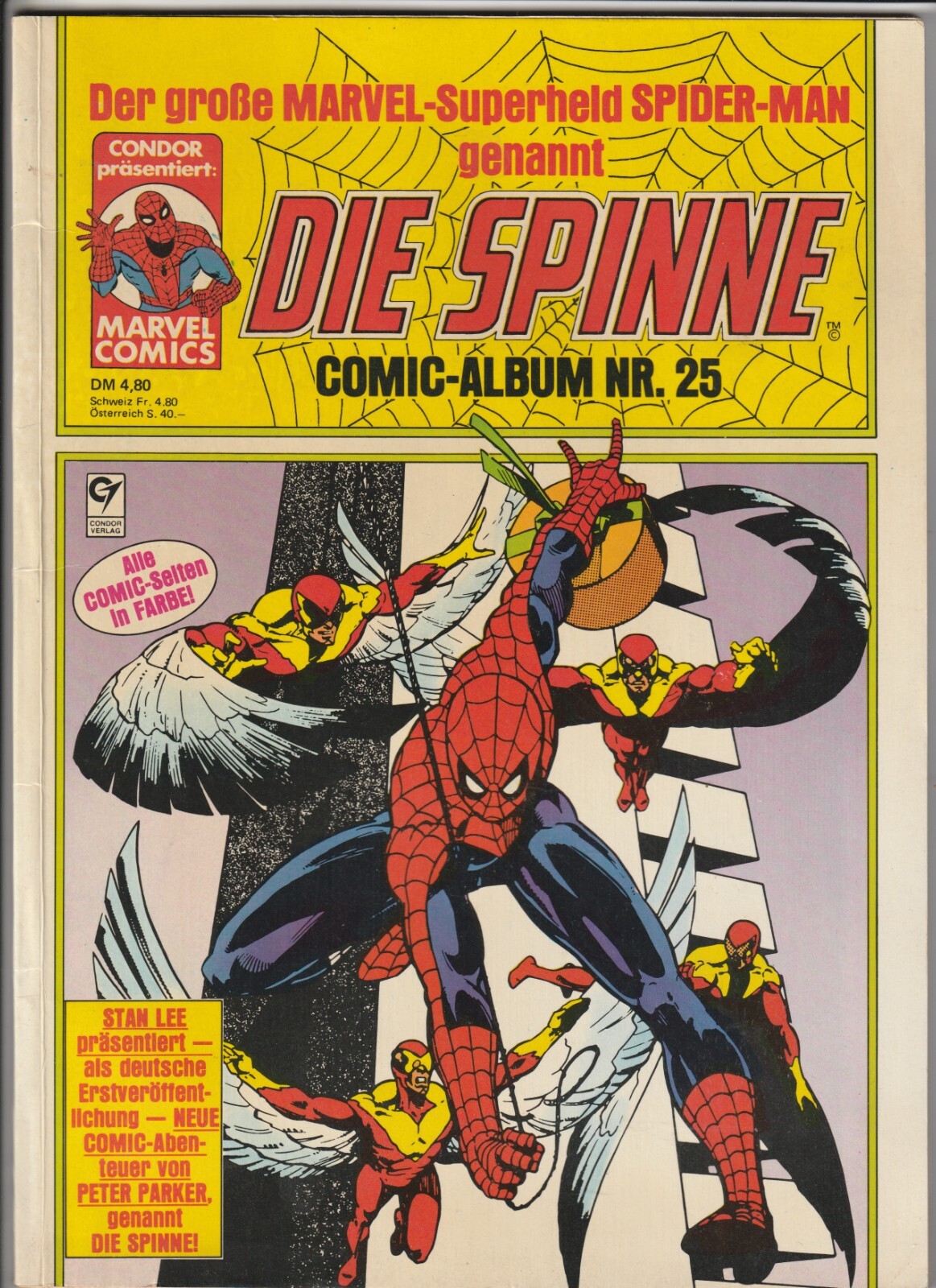 ✪ DIE SPINNE COMIC-ALBUM #25, Condor/Marvel Comics 1985 COMICALBUM Z2