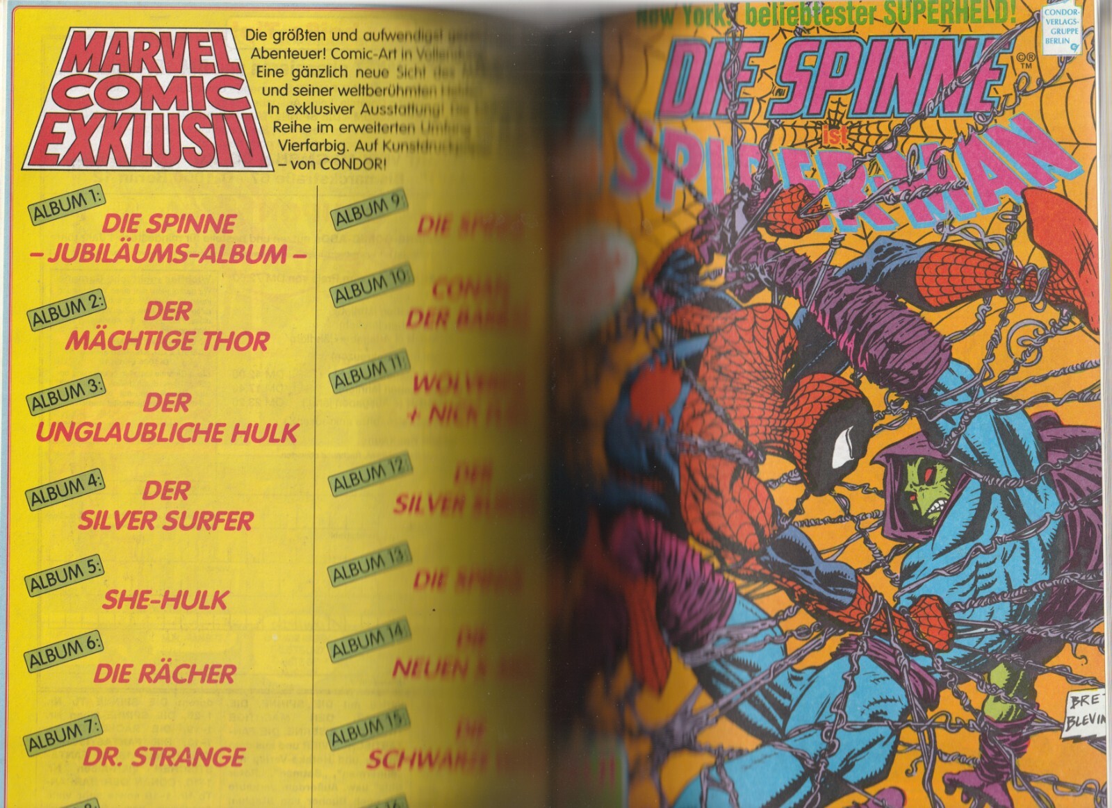 ✪ DIE SPINNE COMIC-SUPERBAND #24 (Hefte 207+211), Condor/Marvel COMICHEFT TOP Z1
