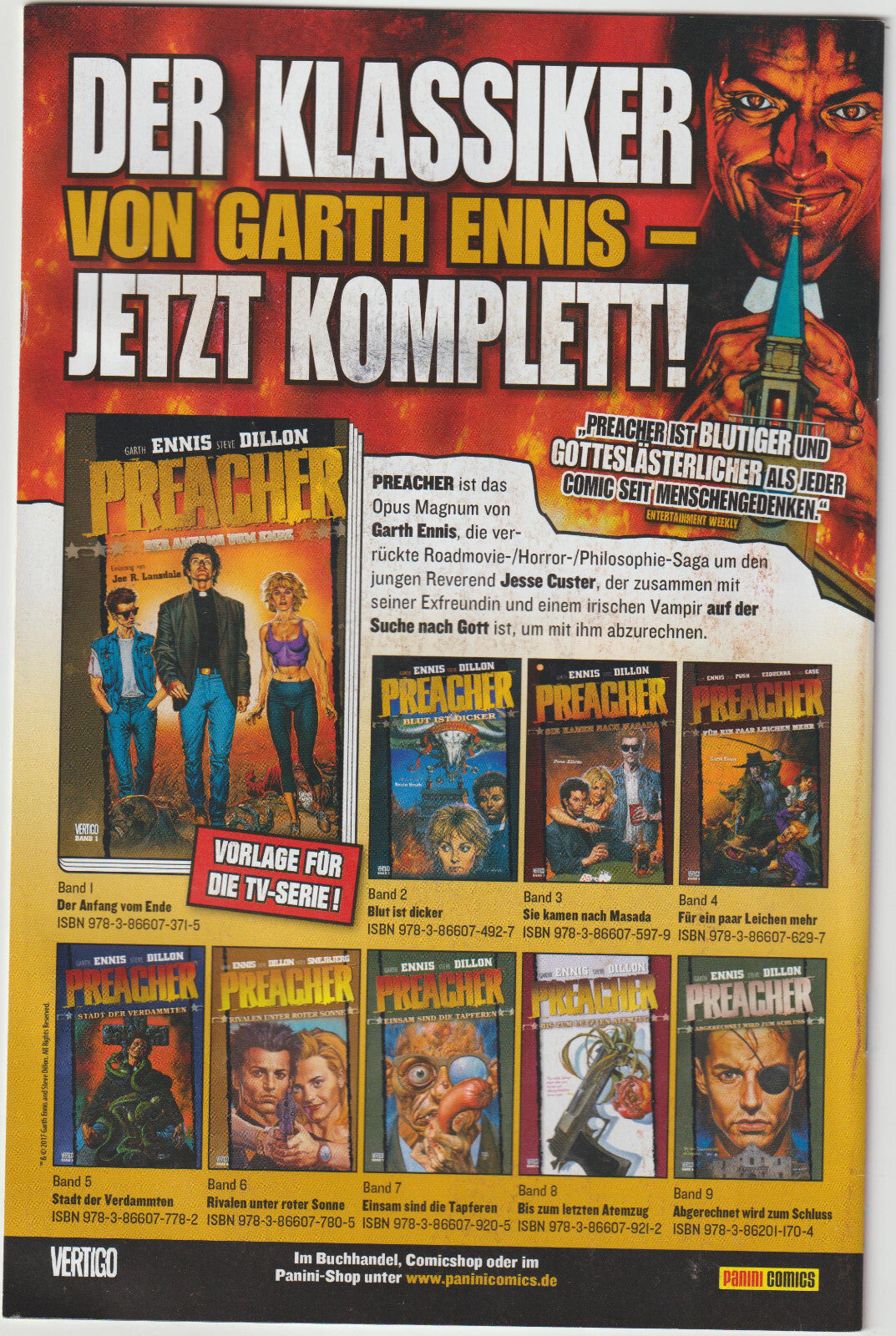 ✪ 20 Jahre Panini Comics Jubiläums-Special - Preacher, Panini 2017 | COMIC