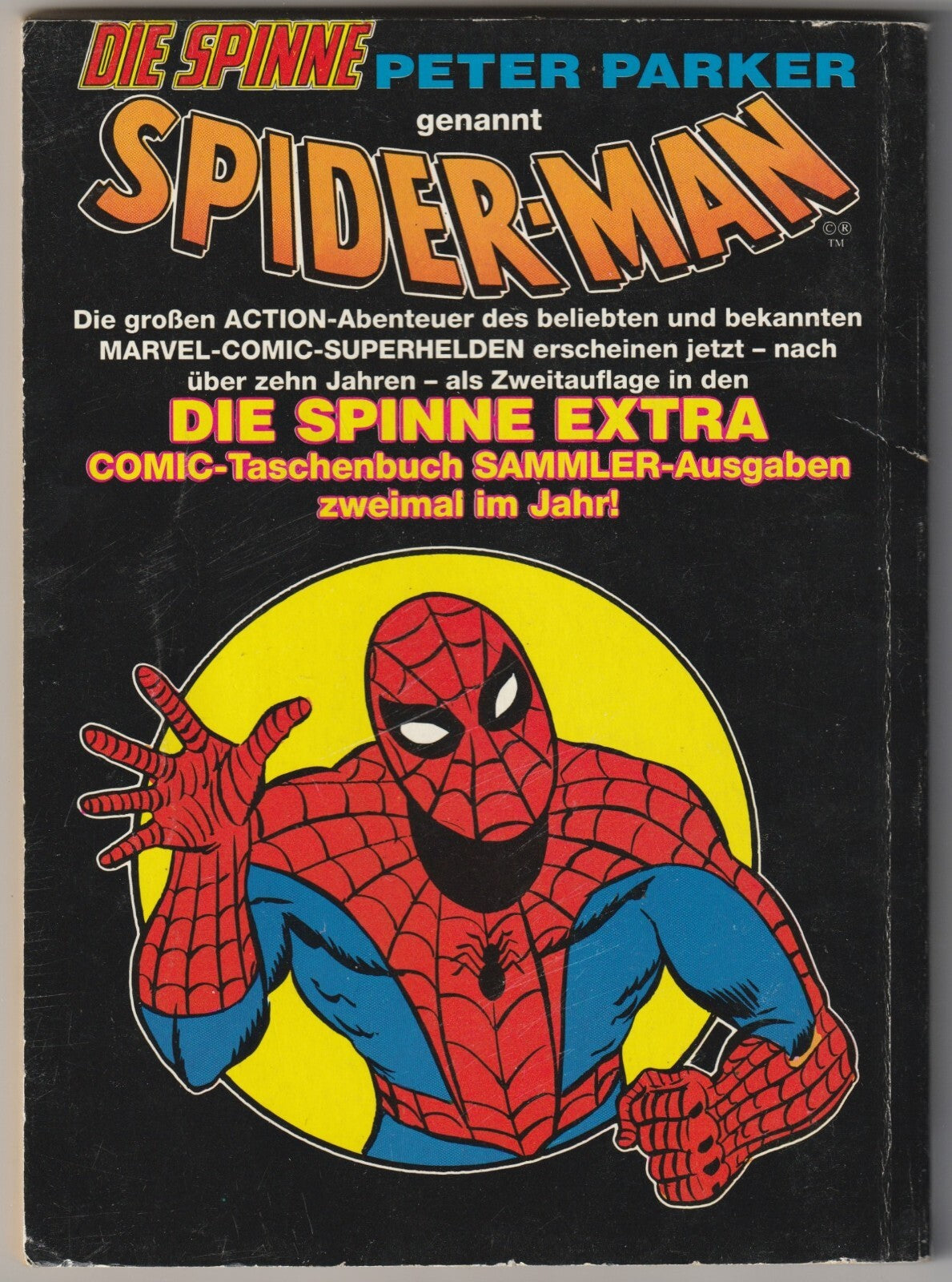 ✪ DIE SPINNE EXTRA #18, Condor/Marvel Comics 1993 COMIC-TASCHENBUCH Z1/1-
