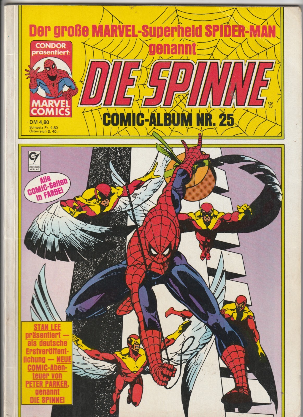 ✪ DIE SPINNE COMIC-ALBUM #25, Condor/Marvel Comics 1985 COMICALBUM Z1-
