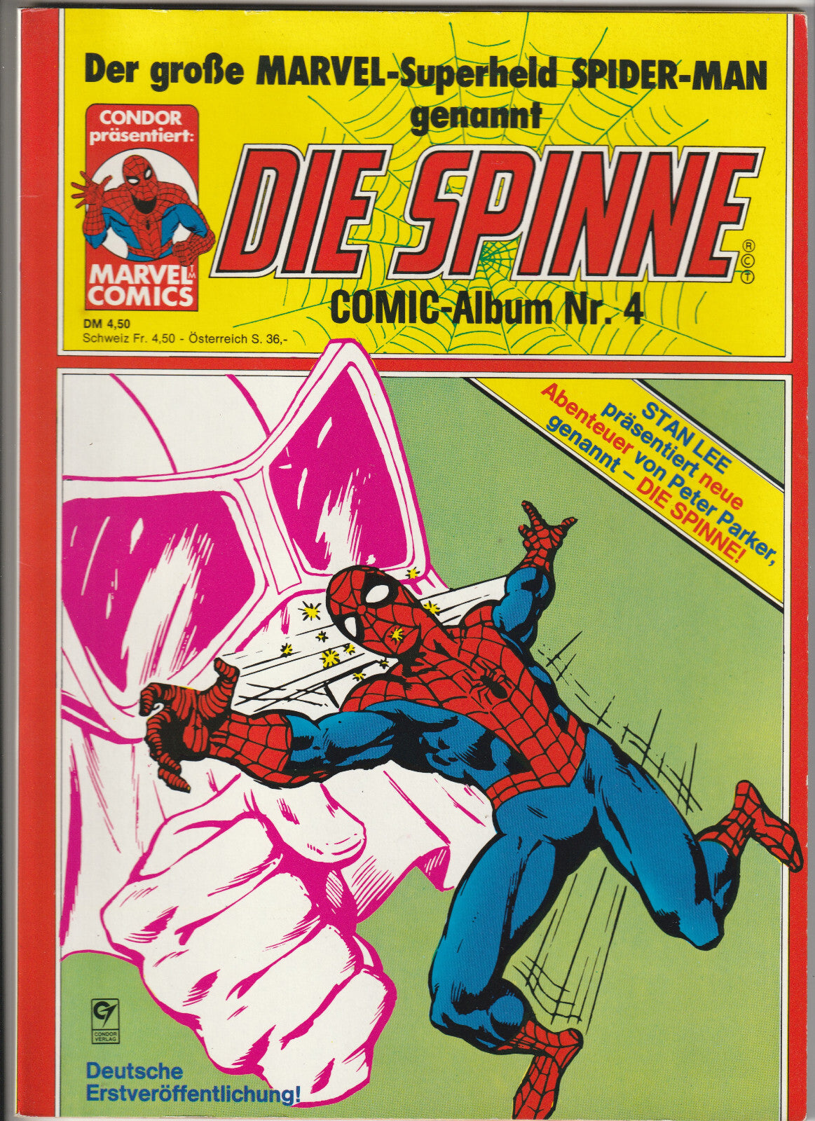 ✪ DIE SPINNE COMIC-ALBUM #4, Condor Verlag/Marvel Comics 1980 COMICALBUM TOP Z1