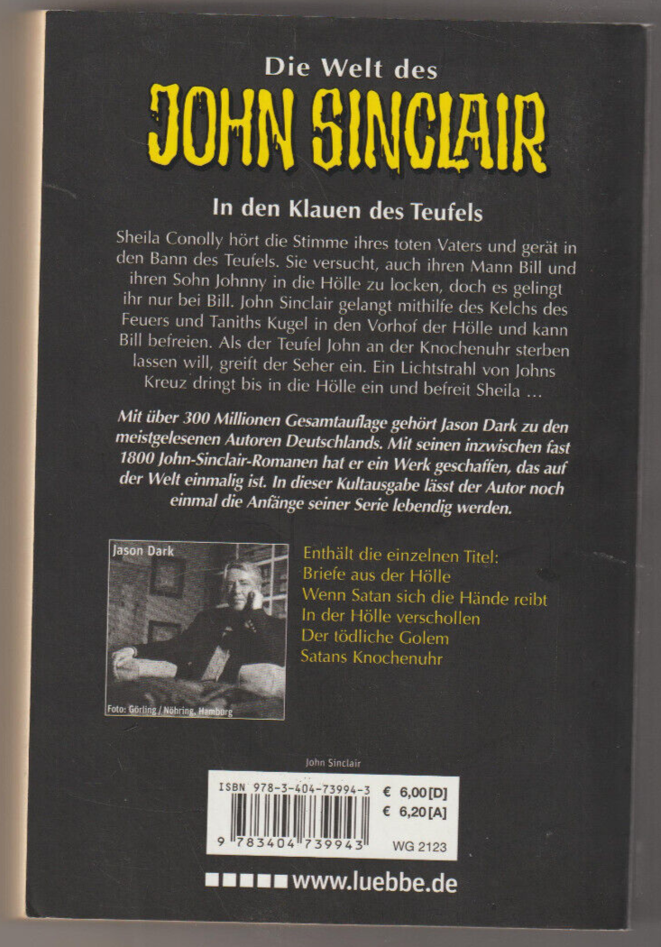 ✪ Die Welt des John Sinclair - In den Klauen des Teufels, Bastei Lübbe 2012