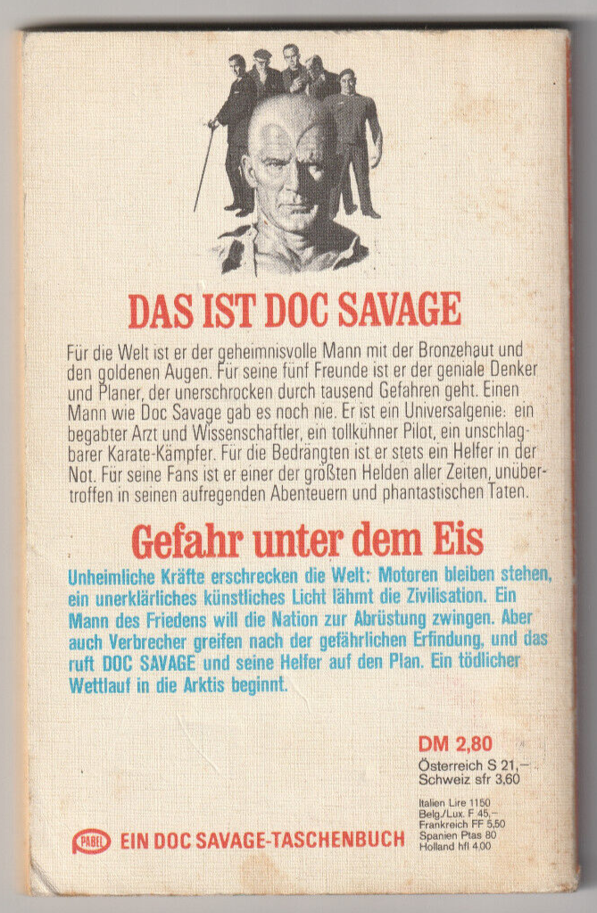 ✪ Doc Savage - Der Bronzemann #50 Gefahr unter dem Eis, Pabel 1976 | BUCH