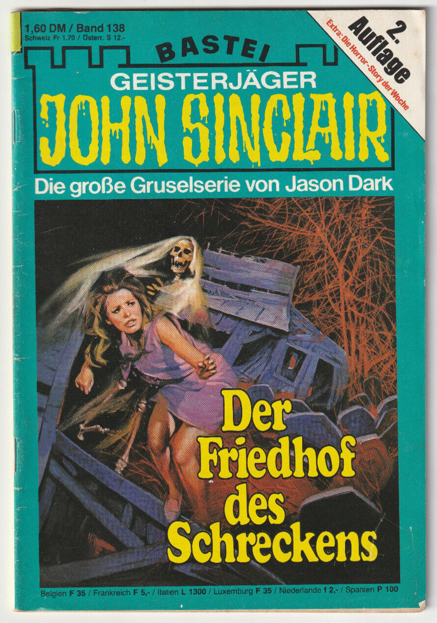 ✪ John Sinclair 2.Aufl. #138 Der Friedhof des Schreckens, Bastei | ROMANHEFT