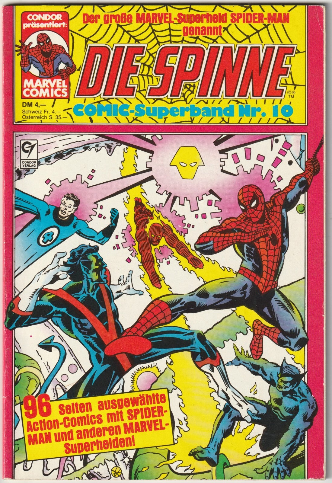 ✪ DIE SPINNE COMIC-SUPERBAND #10 (Hefte 116+119), Condor/Marvel COMICHEFT Z1-